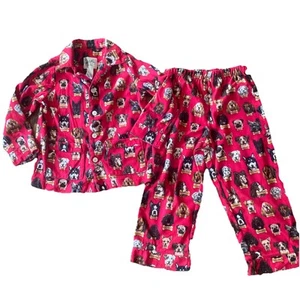 Nick & Nora Milkbone dog pajamas size 3t Red Flannel - Picture 1 of 7