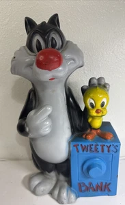 Vintage 1972 Warner Brothers Sylvester & Tweety Coin Bank (braucht Bankstecker) - Bild 1 von 9