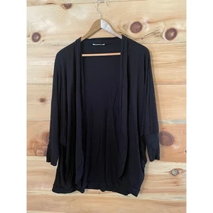 Zenana women's black open front cardigan sweater. pockets size small - Picture 1 of 4
