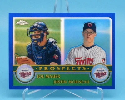 Joe MAUER & Justin MORNEAU 2003 Topps Chrome Prospects Silver Refractor /699 - Image 1 of 4