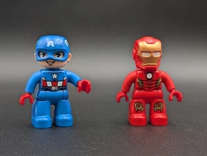 New! Lego Duplo Captain America / Ironman Marvel Avengers Figure Superhero - Foto 1 di 9