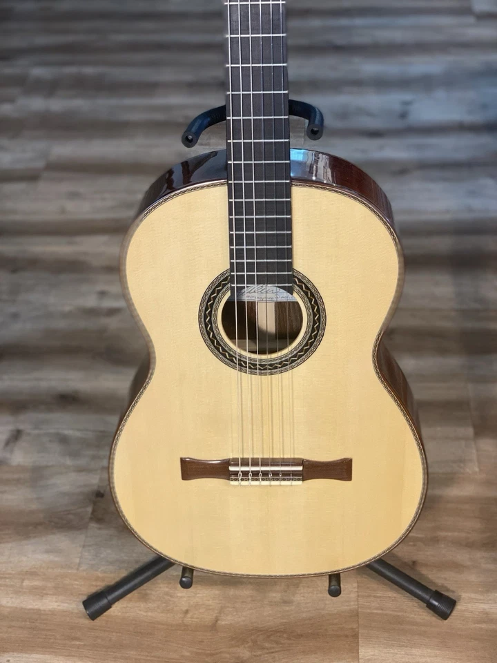Solid Cocobolo, Spruce, Ebony Classical Guitar, Hand Made - Image 1 of 4