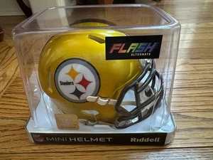 Riddell NFL Pittsburgh Steelers Flash Alternate Speed Mini Helmet NEW IN BOX - Picture 1 of 5