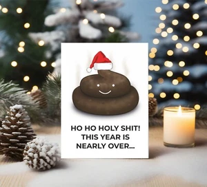 Divertida Tarjeta de Navidad Año Nuevo Nuevo Inicio Tarjeta grosera BCR358 - Imagen 1 de 3
