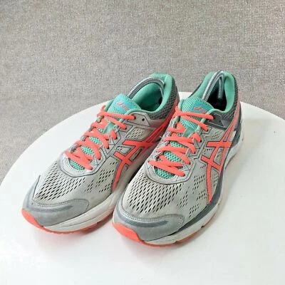 Asics Gel Fortitude Sneaker Damen 11 grau grün Laufschuhe Schnürschuhe - Bild 1 von 4