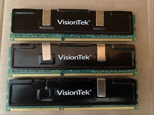 LOT 3 VISIONTEK 12GB (3X4GB) VTK 4G PC3-10600 CL9 1333 DDR3 SDRAM 1333MHZ W1-3(3 - Picture 1 of 4