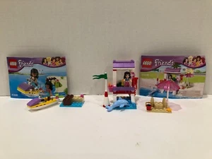 Lego Friends Water Scooter Fun, 41000 & Emma’s Lifeguard Post, 41028 w/Manuals - Picture 1 of 9