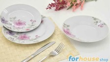 Servizio di piatti da tavola in ceramica lido delicato 18 pezzi