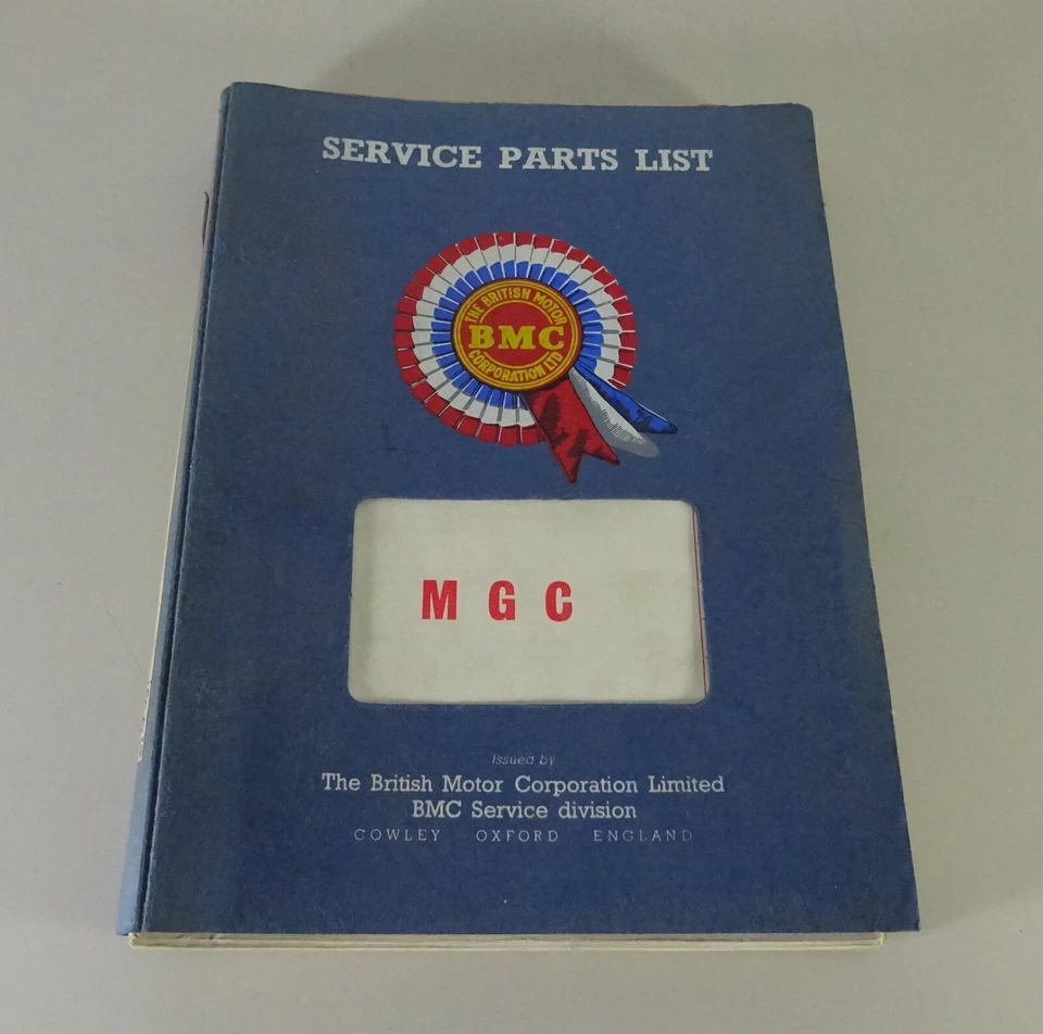 Catalogo Ricambi / Parti List MG C / Mgc Roadster + Gt Carrozzeria + Meccanica - Immagine 1 di 4