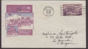 1936 Oregon Territory 100 years Sc 783-28d FDC Ioor cachet Astoria OR - Picture 1 of 1
