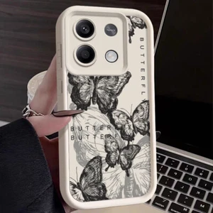 Étui papillon silicone pour Xiaomi Redmi Note 13 12 Pro Poco X6 M6 Pro housse 13T - Photo 1 sur 16