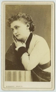 CDV circa 1870 Disdéri. La chanteuse Mlle Irma Marié. Opéra-bouffe. Offenbach. - Picture 1 of 2