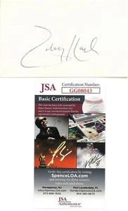 Toby Harrah Signed Authentic Autographed 3x5 Cream Index Card JSA #GG08043 - Picture 1 of 2