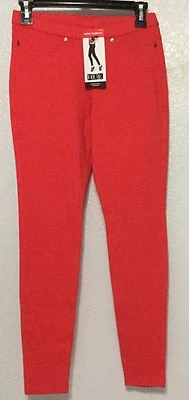 HUE Luster Twill Leggings Coral Sz S M L XL  U16481H NWT $44 - Image 1 of 4