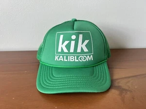 Kik Kalibloom Green Trucker Hat Vaping Festival Rare New York - Picture 1 of 5