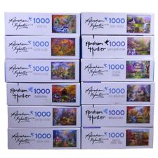 Lot of 12 Abraham Hunter Puzzles 1000 Pieces Cra-Z-Art