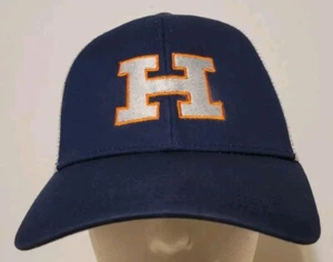 Gorra de camionero con logotipo H Adidas de malla Snapback ajustable bordada azul blanco - Imagen 1 de 7