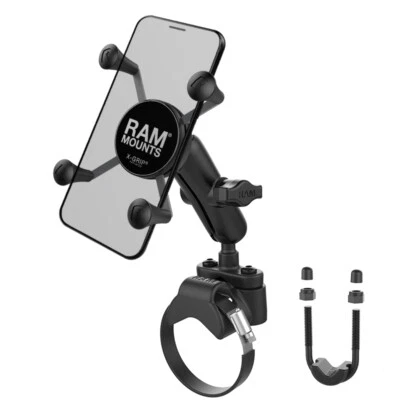 RAM X-Grip Phone Mount with ATV/UTV Rail Base - Image 1 of 2