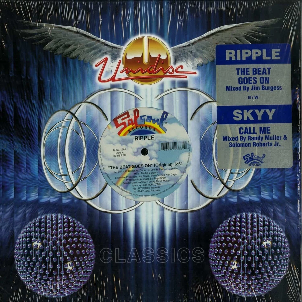 Ripple/Skyy  The Beat Goes On/Call Me -12Inch Single LP New - Image 1 of 1