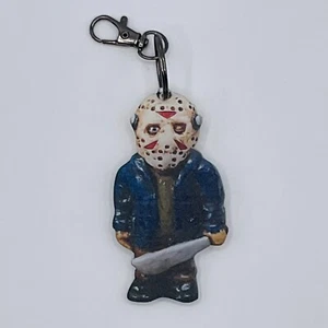 Halloween Jason KEYCHAIN KEYRING CLIP Horror Friday 13th Movie Ornament Backpack - Picture 1 of 4