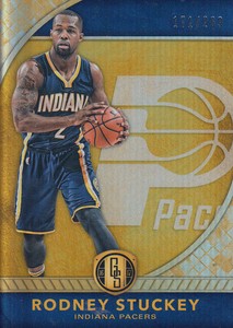 2016-17 Panini Gold Standard Pacers Basketball Card #168 Rodney Stuckey /269 