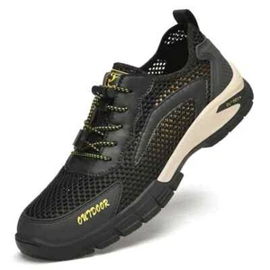 Zapatos informales transpirables de malla impermeables para caminar al aire libre para hombre - Imagen 1 de 27