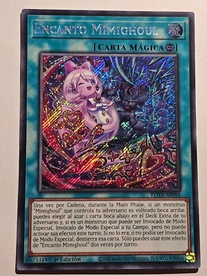 Mimighoul Charm●YUGIOH●ROTA●2024●SPANISH●SECRET RARE●1st ED●NM●37140 - Image 1 of 2