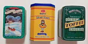 Necco Original Mary Jane + Brown & Haley Toffee + 1993 Hallmark Jingle Bells Tin - Picture 1 of 11