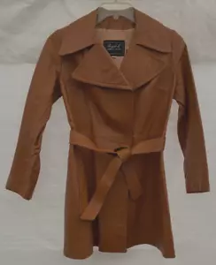 DE COLECCIÓN AÑOS 70..MARRÓN.. CUERO..MUJER.. CHAQUETA/ABRIGO..MED - Imagen 1 de 4