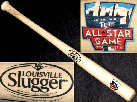 MINNESOTA TWINS~2014 ALL-STAR GAME~MINI 18" LOUISVILLE SLUGGER WOOD BASEBALL BAT Cover