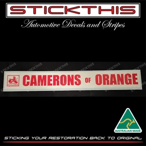 Dealership Dealer Decal Sticker - Camerons of Orange 70s/80s - NSW Holden HSV - Picture 1 of 2