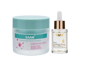 50g Saam renewal face cream& 30ml Young Serum for melasma,freckles,Aging Wrinkle - Picture 1 of 18