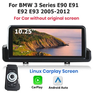 LINUX Carplay 10.25" Screen Multimedia Radio For BMW E90 E91 E92 E93 2005-2012 - Picture 1 of 8
