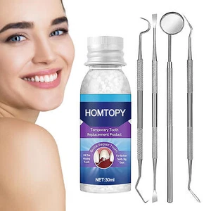 Temporary Tooth Repair Kit For Lost Fillings Crowns Tooth Filling Repair Kit - Picture 1 of 14