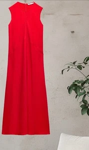 NEU MIT ETIKETT ZARA GRÖSSE GROSSE TASCHE MIDI-KLEID MIT ÄRMELN ZW KOLLEKTION - Bild 1 von 10