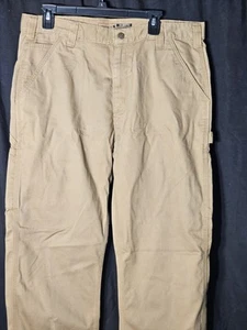 Pantalón de Trabajo Carhartt Calce Relajado Sarga Utilitario Para Hombre Talla 36x32 en Caqui BN324-DKH - Imagen 1 de 7