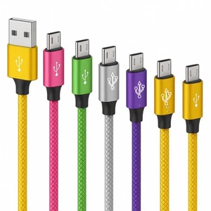 Heavy Duty Braided USB A to Micro Fast Charging Leads Data Sync for Android 1.5m - Picture 1 of 7
