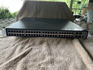 HPE OfficeConnect 1920 JG928A 48-port Gigabit PoE+ Switch /w Rackmount ears - Picture 1 of 7