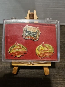 St Louis Cardinals 3 Pin Set 2006 Busch Stadium Final Season Sportsman Park 1966 - Picture 1 of 2
