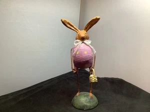 Lori Mitchell Figure Easter Bunny Rabbit Purple Polka Dot Egg Outfit - Picture 1 of 8