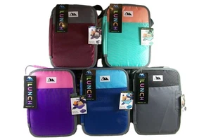 Arctic Zone Lunch Bag Lunchbox Zipper Less Insulated Divided Built In Tray Lid - Picture 1 of 13