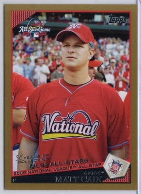 Actualización Topps 2009 #UH308 Matt Cain Gold #'d 1786/2009 Foto 1 de 2