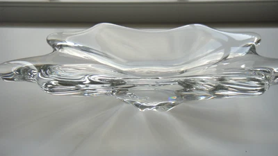 Баккара Франция Cadix прозрачный кристалл художественное стекло блюдо/пепельница 7,5 в EUC - Изображение 1 из 3