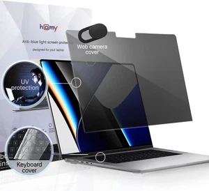 Homy Magnetic Privacy Screen for MacBook Air 15.3” (2023) + Keyboard Cover - Afbeelding 1 van 11