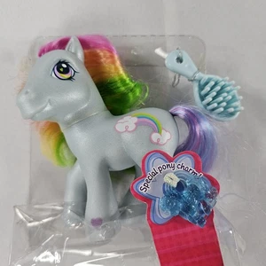 Cruscotto arcobaleno My Little Pony con ciondolo e spazzola G3 2002 MLP vintage nuovo altro LEGGI⬇ - Foto 1 di 10