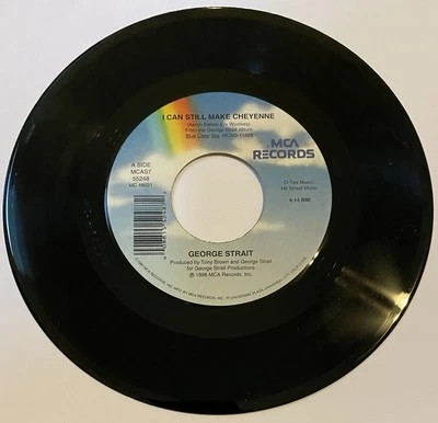 George Strait " Still Can Make Cheyenne / Need I Say More “ 45 Vinyl Record - Imagem 1 de 2