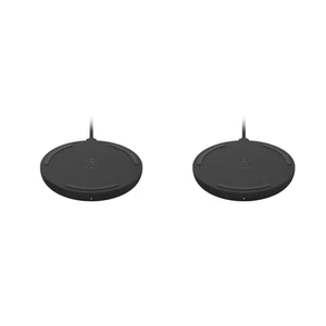 SEALED 2-pack Belkin BoostCharge Wireless Charging Pad - 10W for iPhone, Samsung - Picture 1 of 5