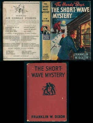 Maroon Book HARDY BOYS #24 "The Short-Wave Mystery" w/DJ - Image 1 of 4
