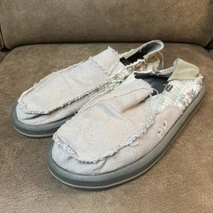 Sanuk Vagabond Halbschuh Herren Größe 10 Braun Slipper Schuhe Blumenmuster - Bild 1 von 18