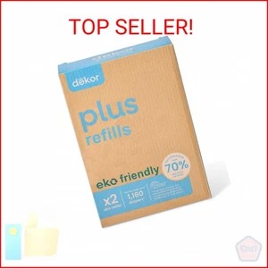 Diaper Dekor Plus Diaper Pail Refills | 2 Count Unscented | Exclusive End-of-Lin - Picture 1 of 2